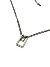 Load image into Gallery viewer, Double rectangle necklace
