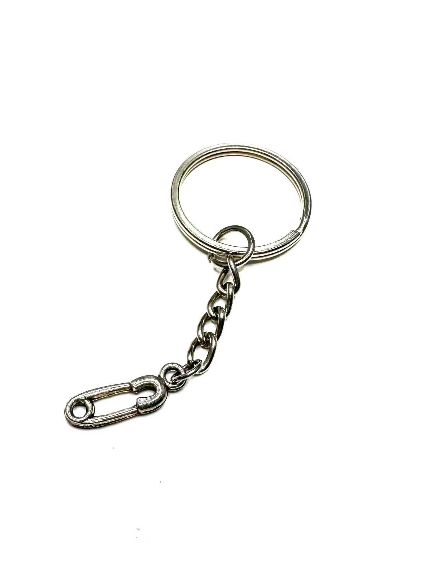 Safety pin keyring