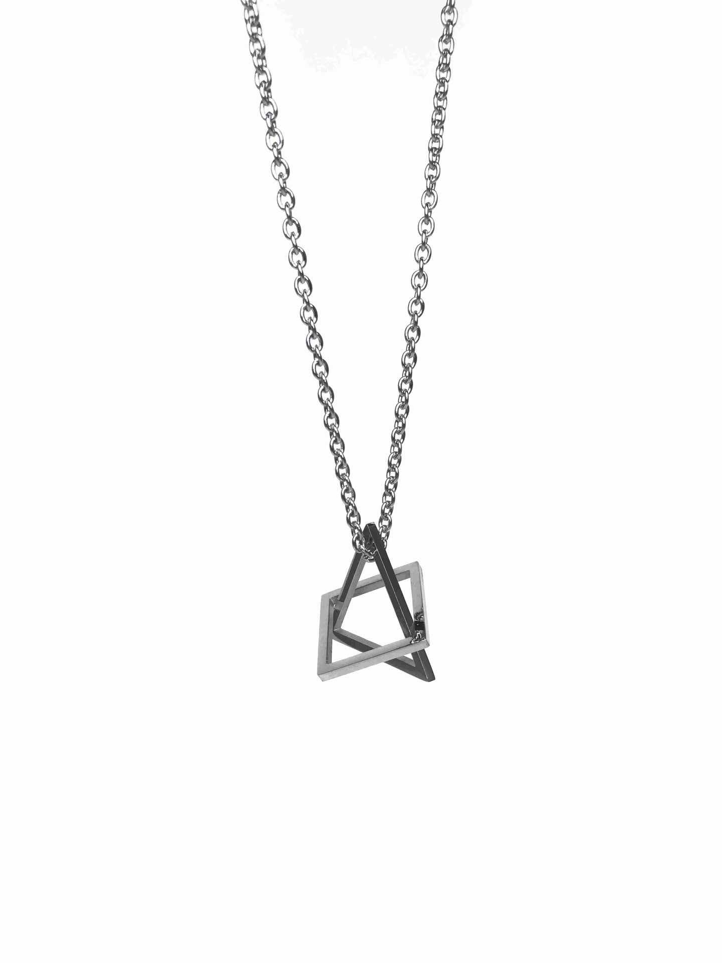 3D Triangle necklace