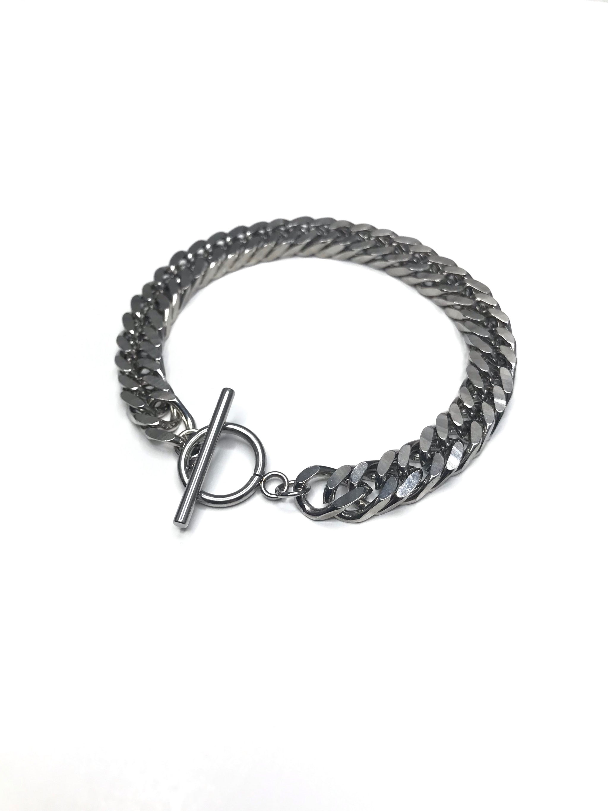 LAVER ラバー 13MM CURB CHAIN ブレスレット LAVER / ラバー ： 13MM CURB CHAIN T BAR BR LAVER-NO-4