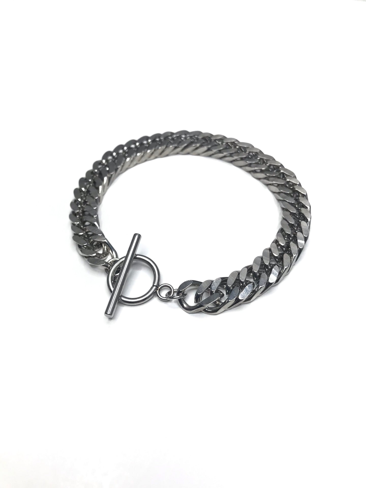 T bar cuban bracelet